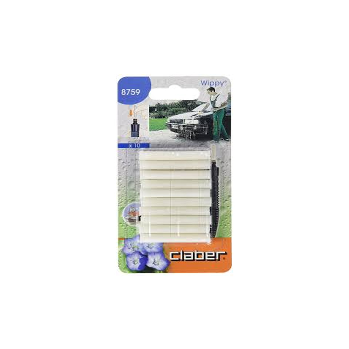 CLABER 8759 SHAMPOO STICKS FOR CAR 10PCS