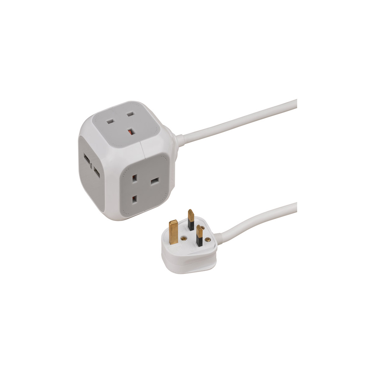 BRENNENSTUHL ΕΞΤΕΝΣΙΟΝ ΚΥΒΟΣ ALEA-POWER 3 ΠΡΙΖΕΣ + 2 USB 3M