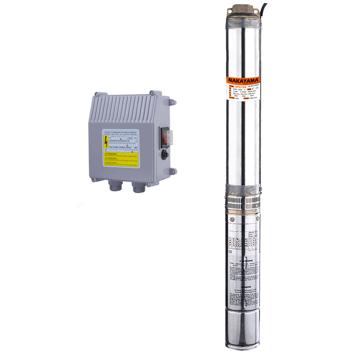 NAKAYAMA WELL PUMP 4'' 1.5HP 230V SP6200