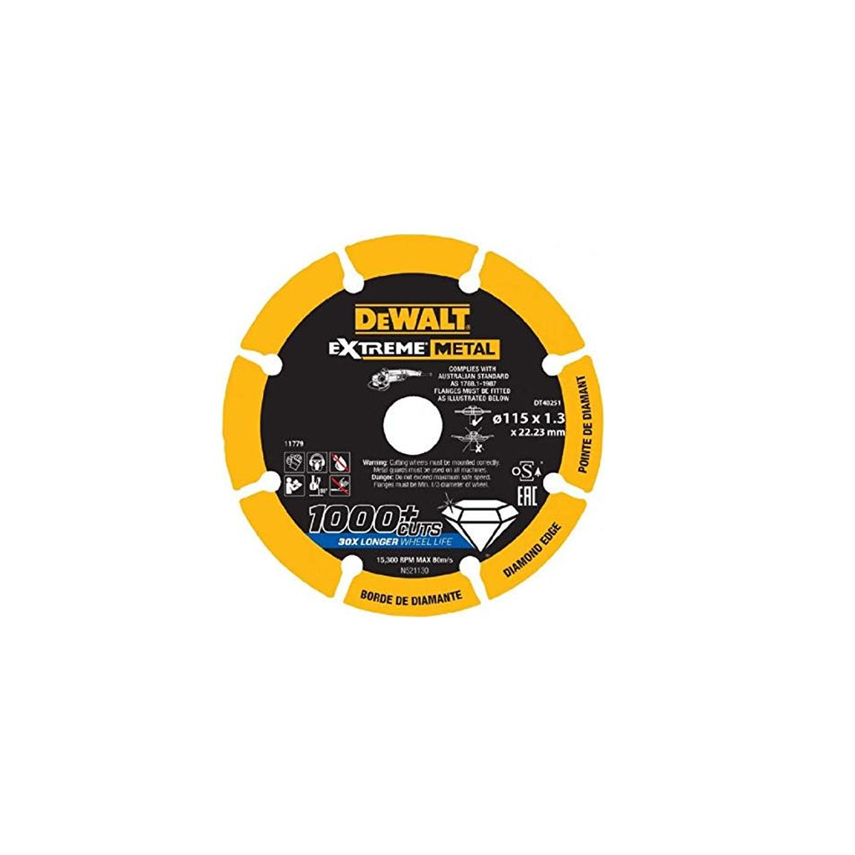 DEWALT ANGLE DISC EXTREME METAL 5'' IRON 125X22.23MMX1.3MM