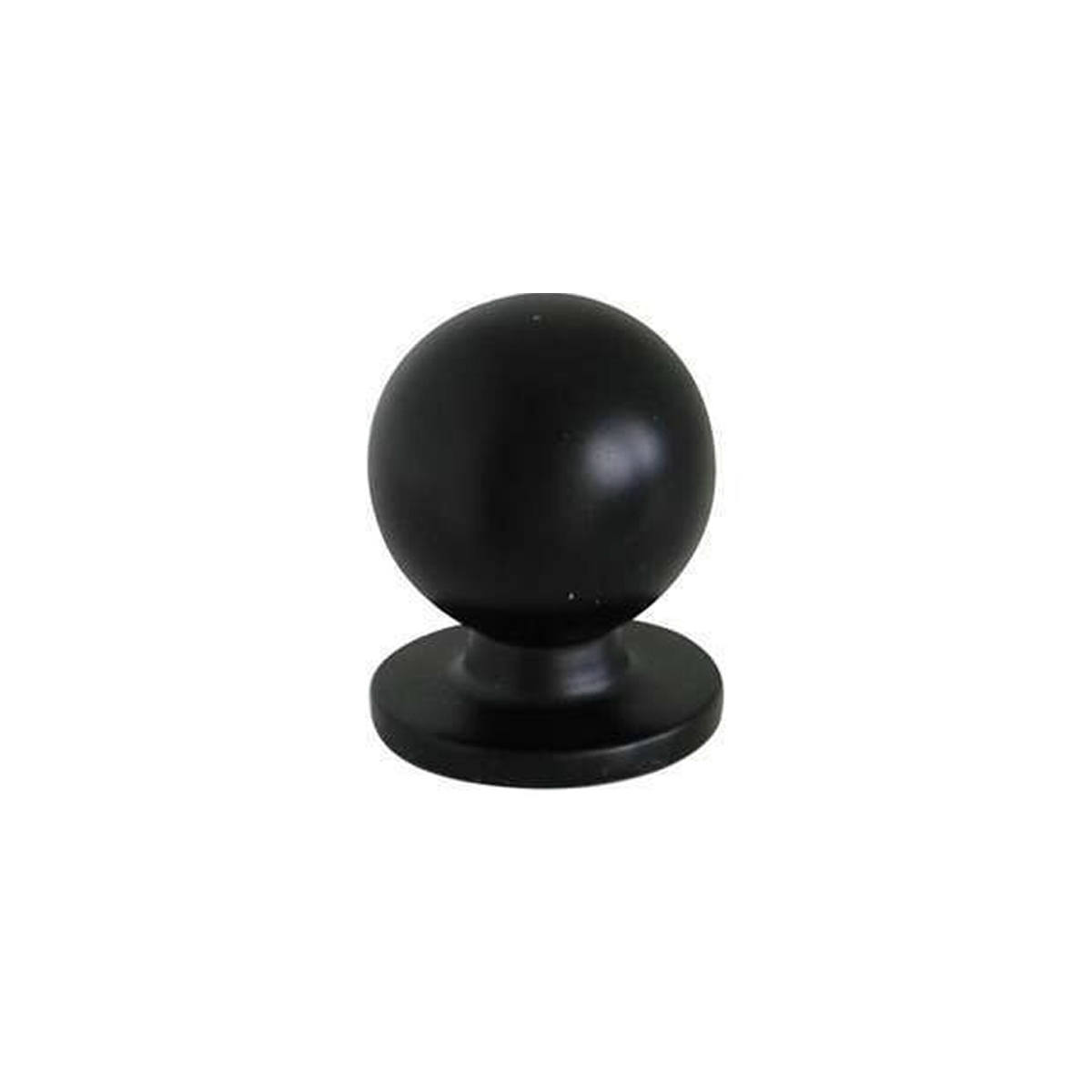 FURNITURE KNOB BLACK MAT