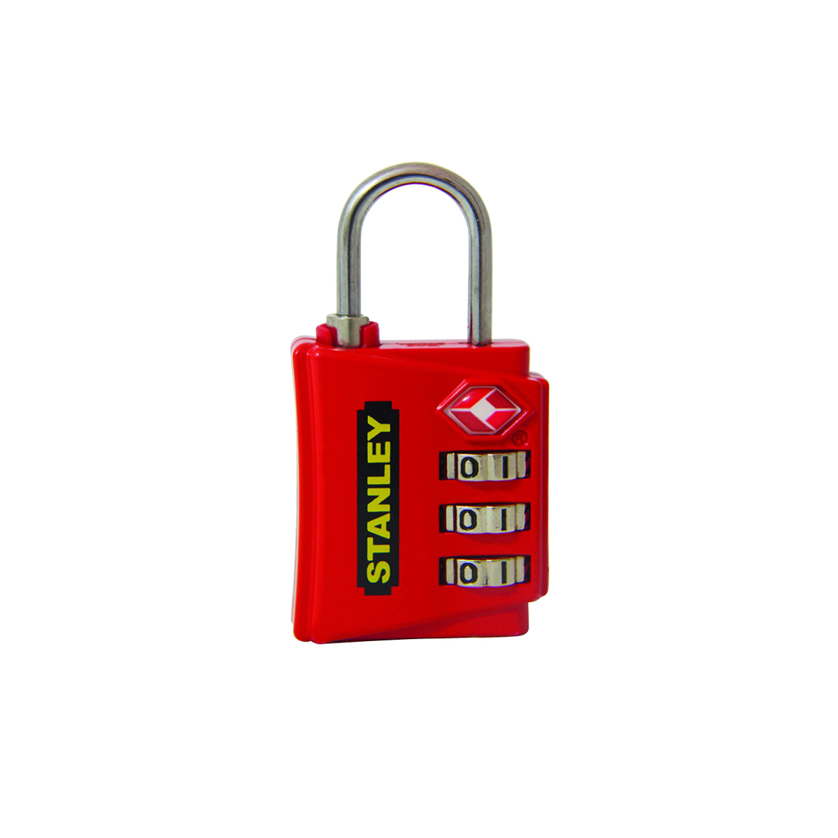 STANLEY PADLOCK 3DIGIT 30MM INDICATOR RED