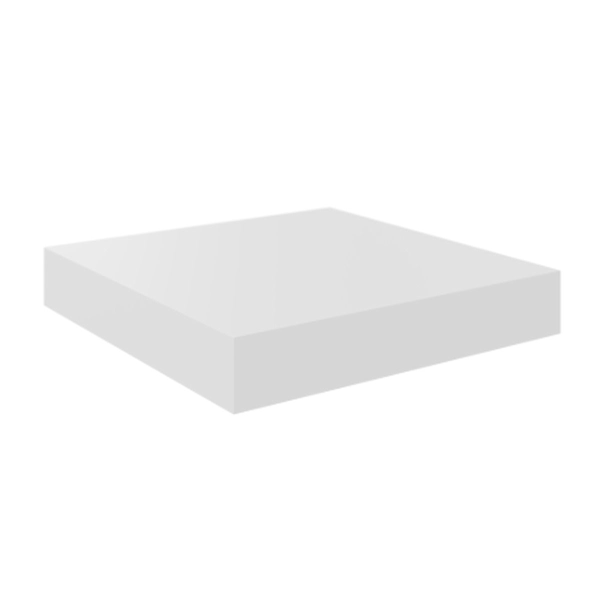 DECO SYSTEM WOODEN SHELF 23X23CM WHITE