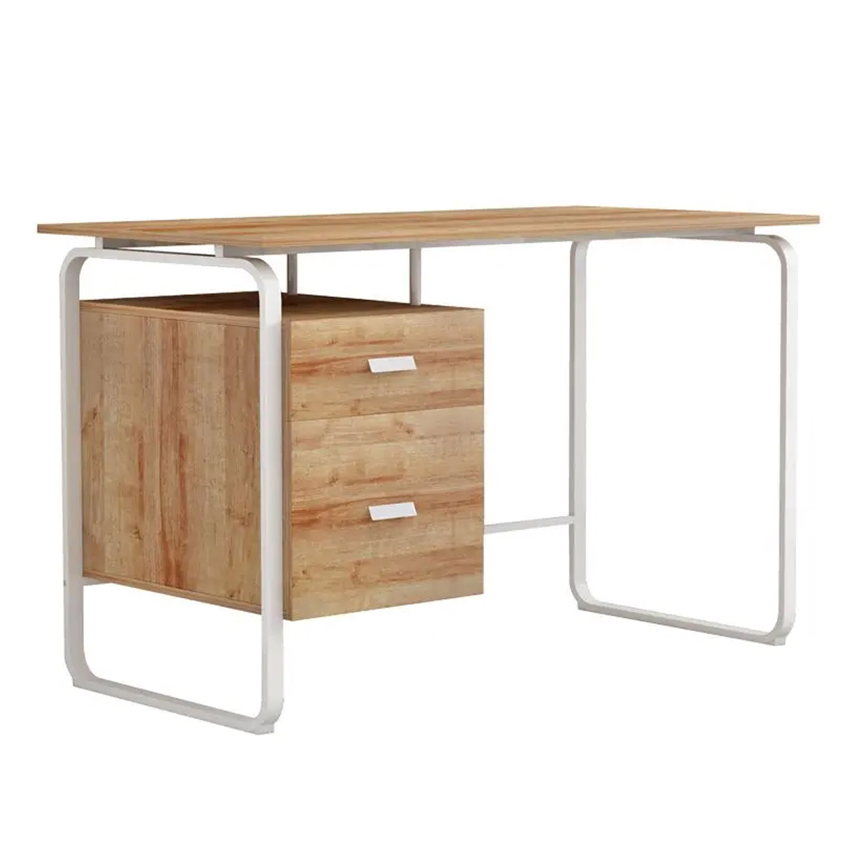 CLARITY MELAMINE DESK WITH DRAWERS 120X75X75CM