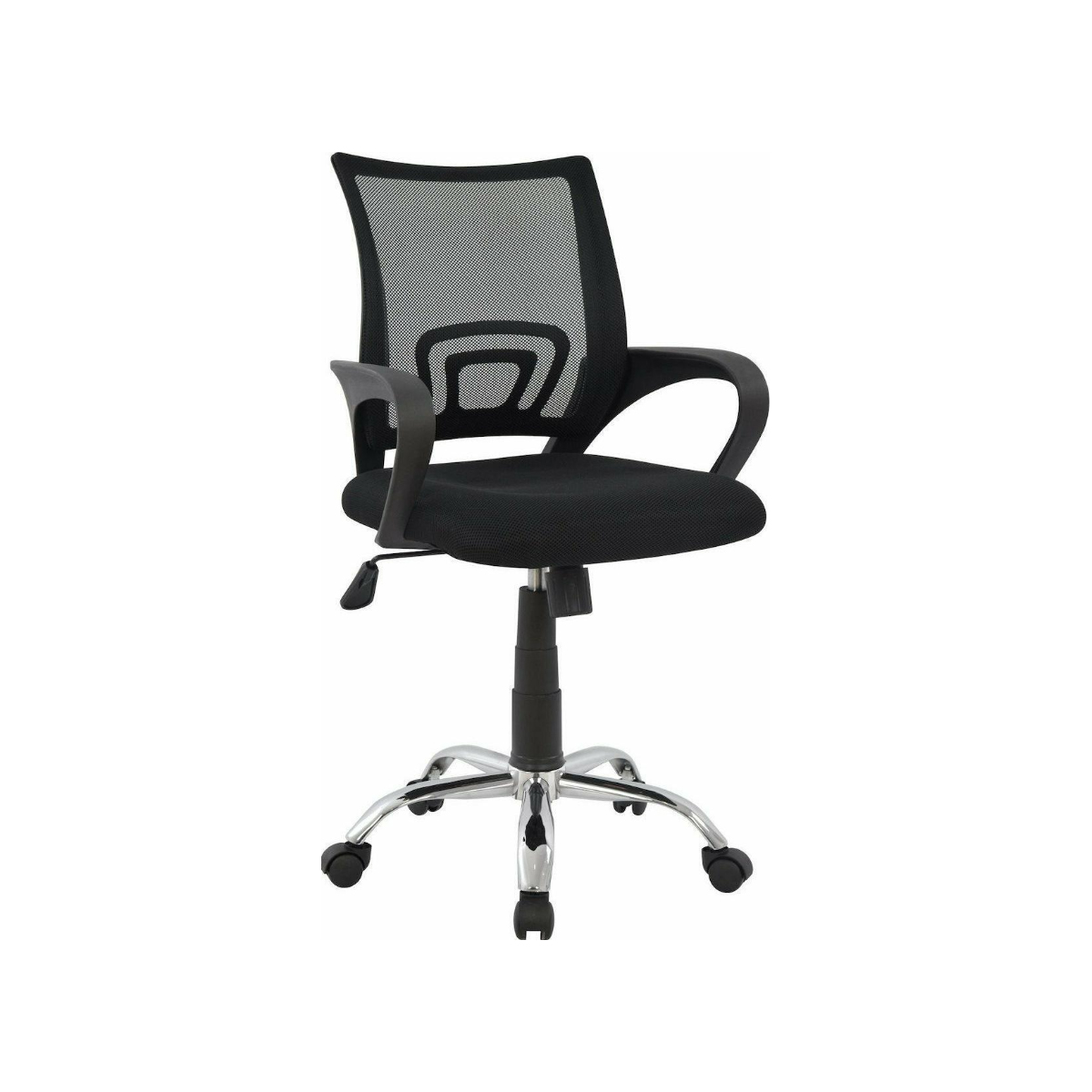 BRISTONE OFFICE CHAIR WITH CHROME LEG WITH BACK