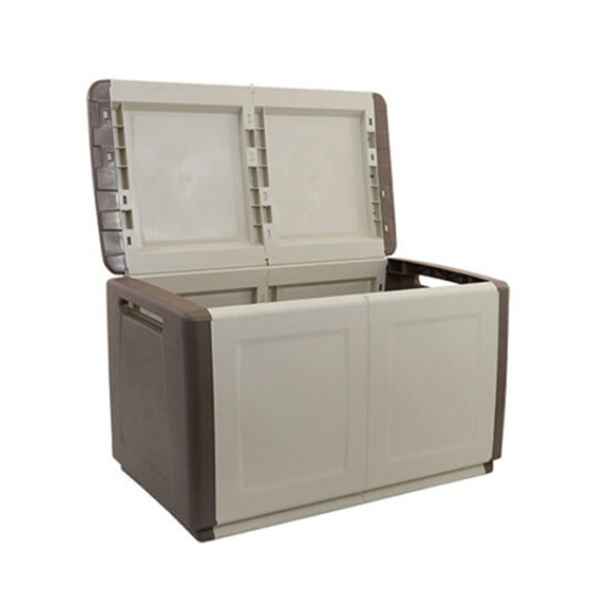 ARTPLAST STORAGE BOX PLASTIC BEIGE WITH BROWN