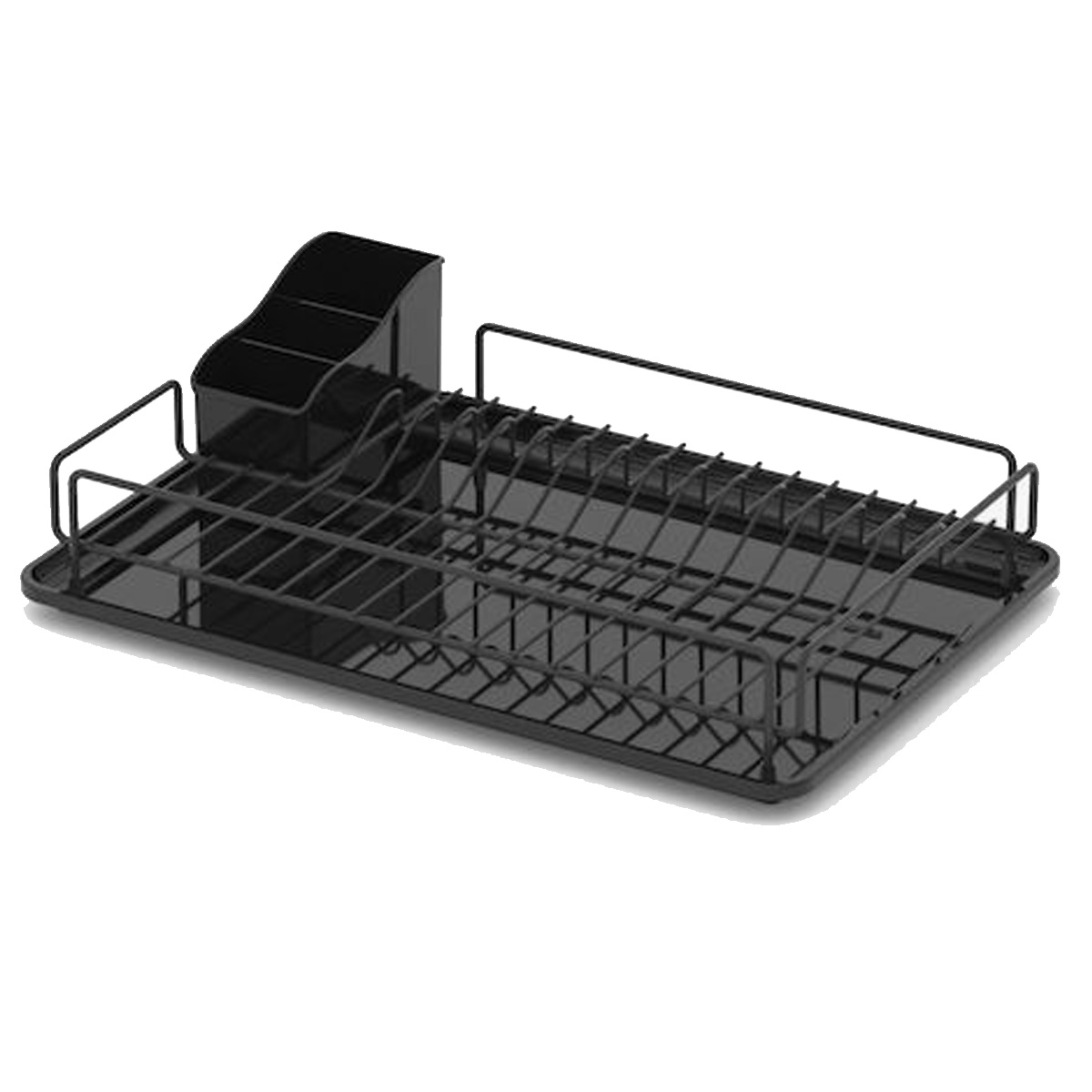 VIOSARP PLATE HOLDER BLACK STRAIGHT CHROME 32X47X9CM
