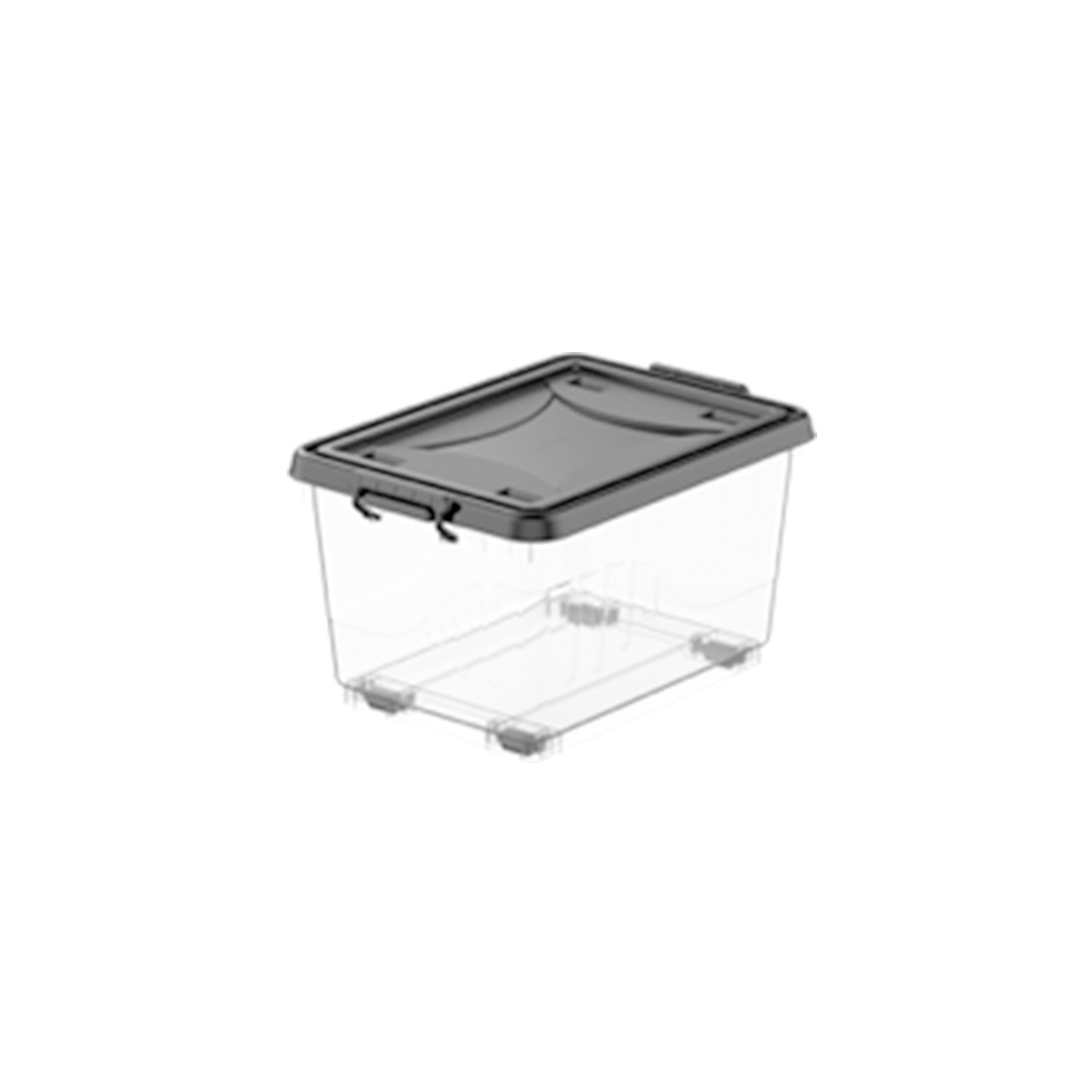 STORAGE BOX 55L 58,5X42,5X34,5CM TRANSPARENT