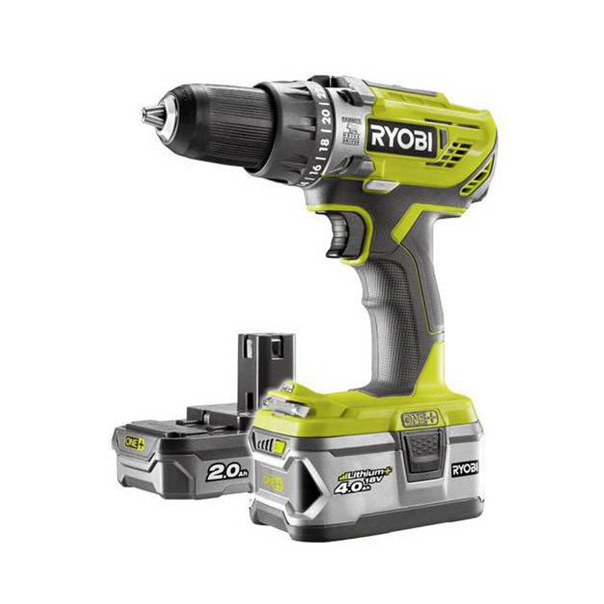 RYOBI IMPACT DRILL R18PD3-242S 18W WITH 2 BATTERIES