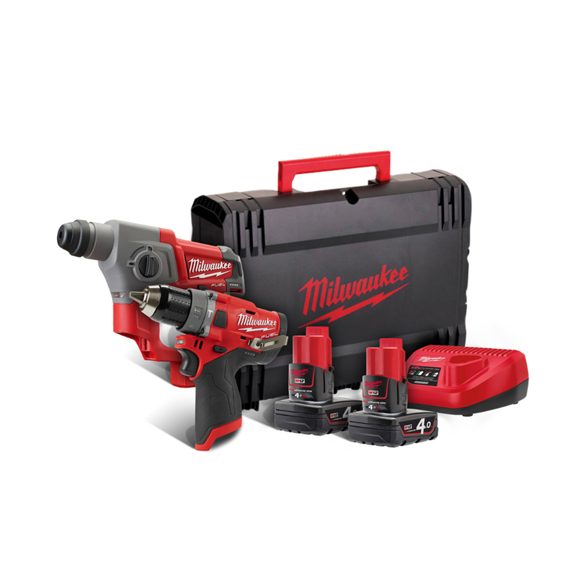MILWAUKEE M12FPP2B-402X ROTARY PISTOL AND IMPACT DRIVER