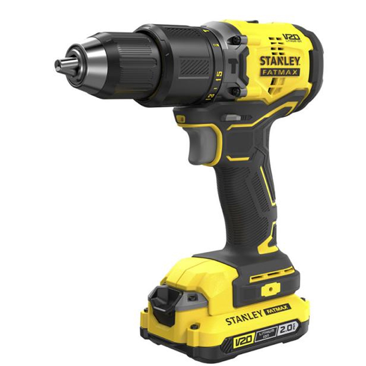 STANLEY SFMCD715D2K-QW - 18V - 2.0 AH BRUSHLESS HAMMER DRILL