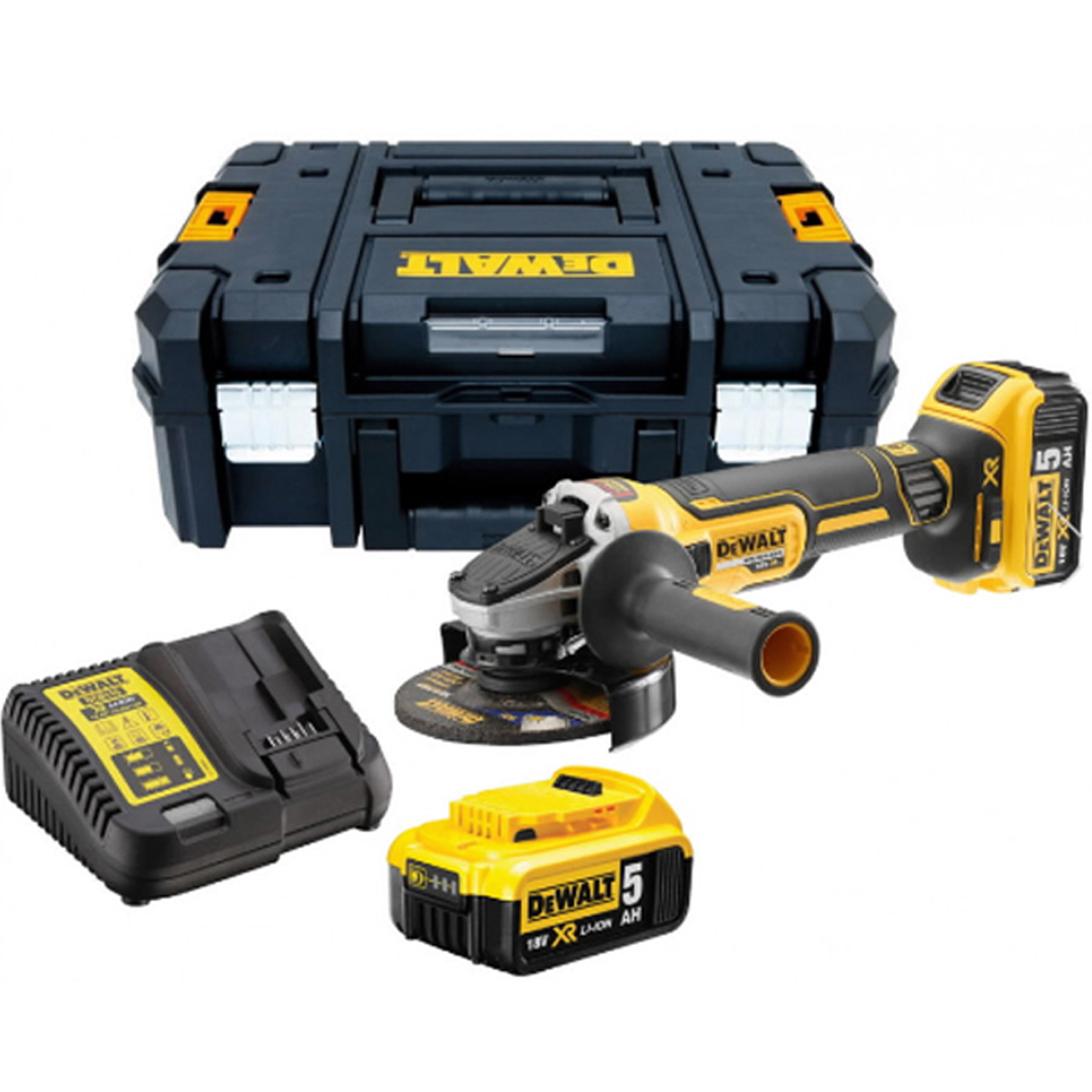 DEWALT AGAIN. ANGLE WHEEL 18V 125MM+2 BAT. DCG405P2-QW