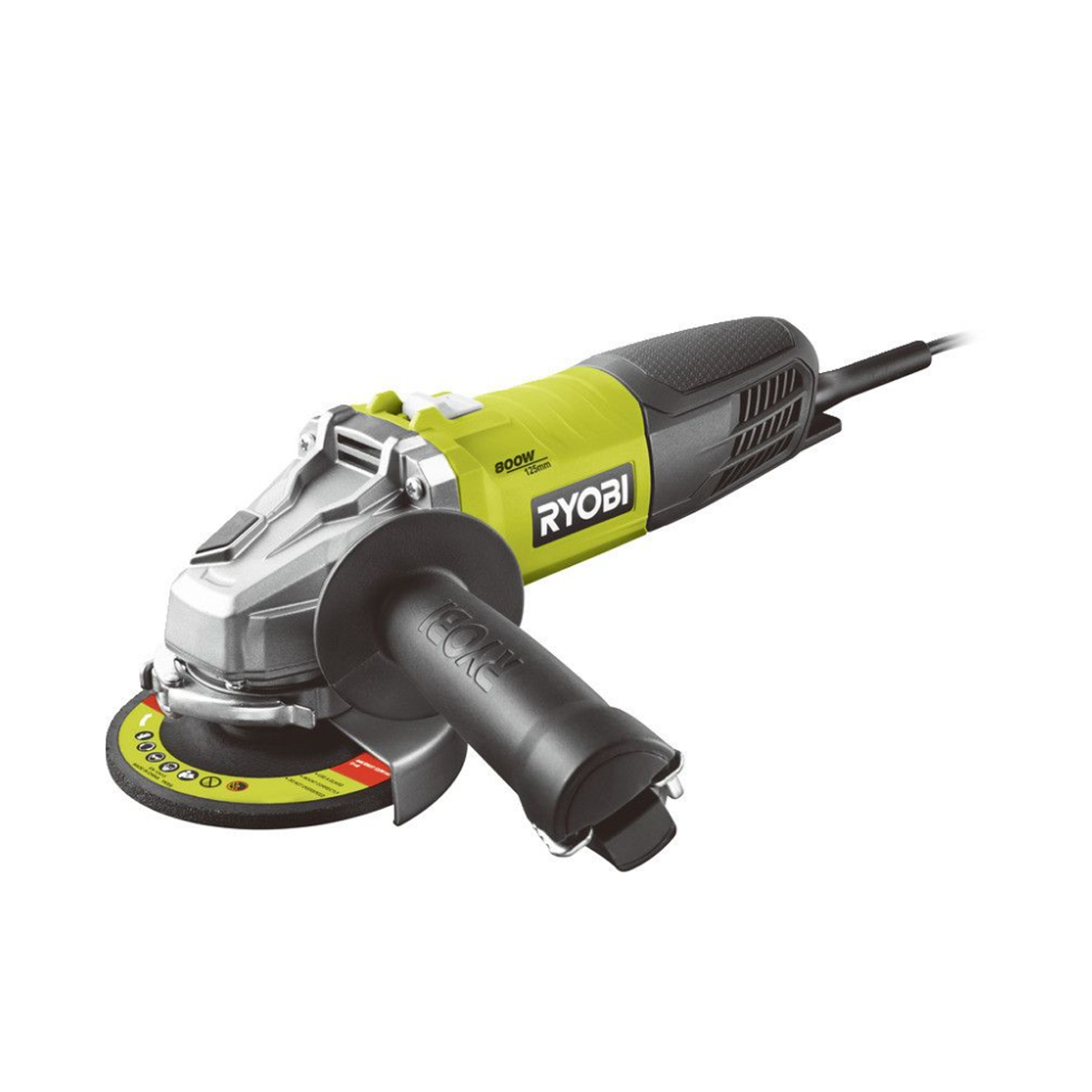 RYOBI ANGLE GRIDER 125MM 800W RAG800-G125