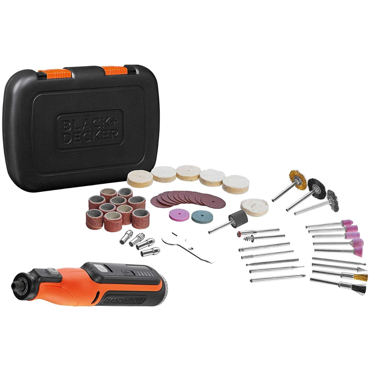 BLACK + DECKER MULTITOOL 7.2V WITH ACCESSORIES 52 PCS BCRT8IK