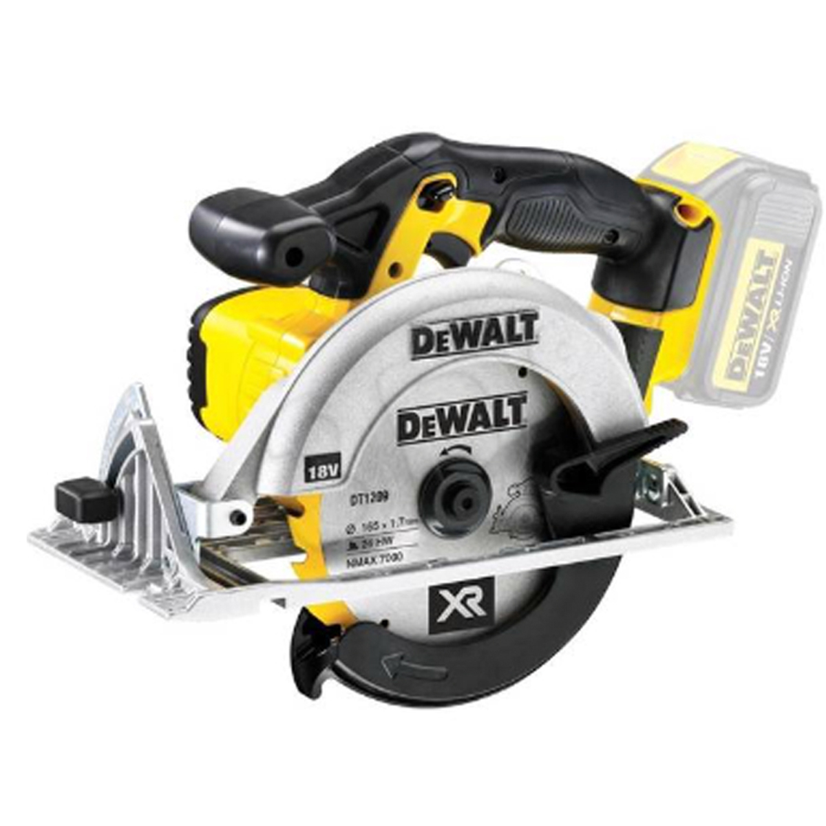 DEWALT CIRCULAR SAW 18V 184MM WITHOUT BATTERY/CHARGER. STACK DCS570NT-XJ