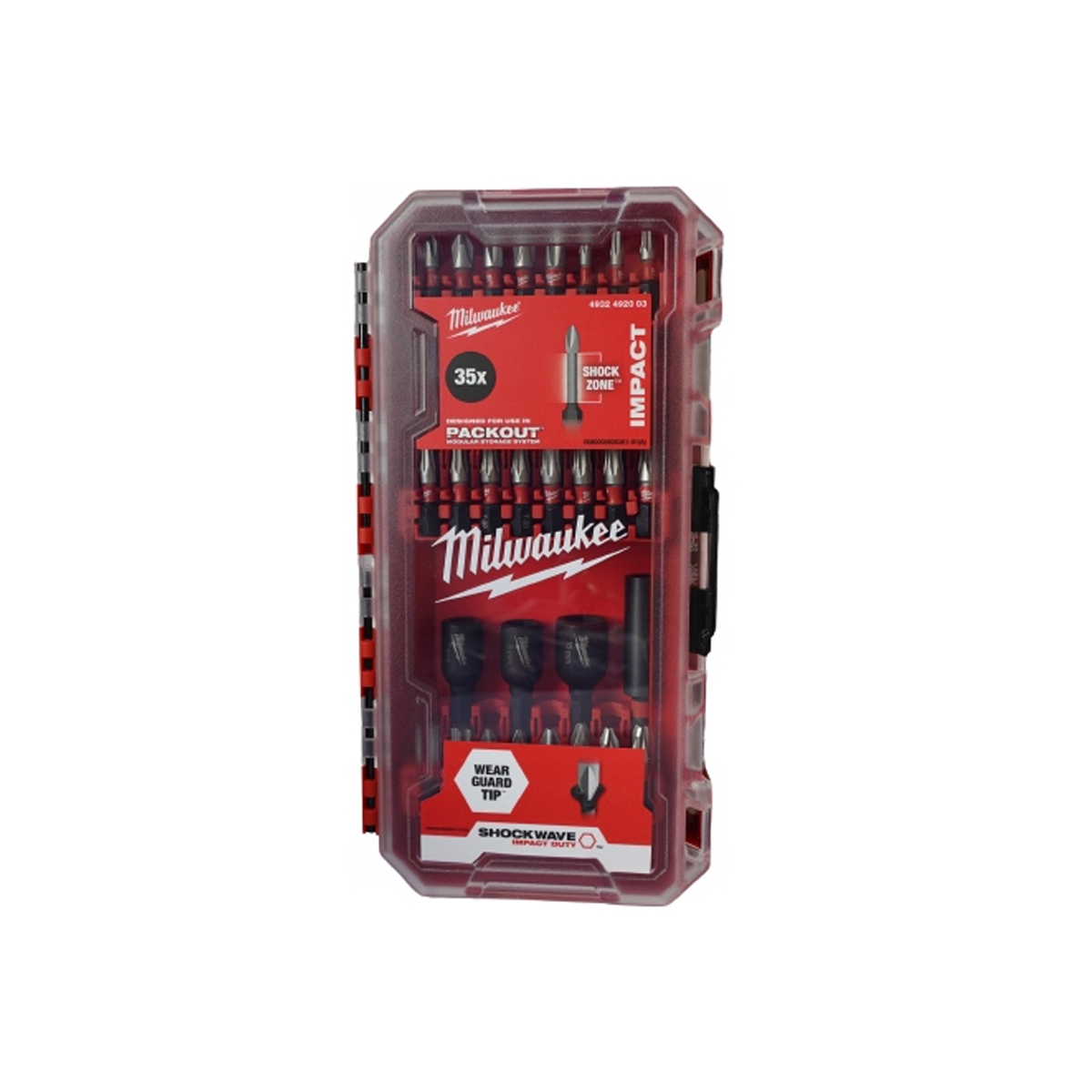 MILWAUKEE SHOCKWAVE BITS SET IN BOX OF 35 PCS