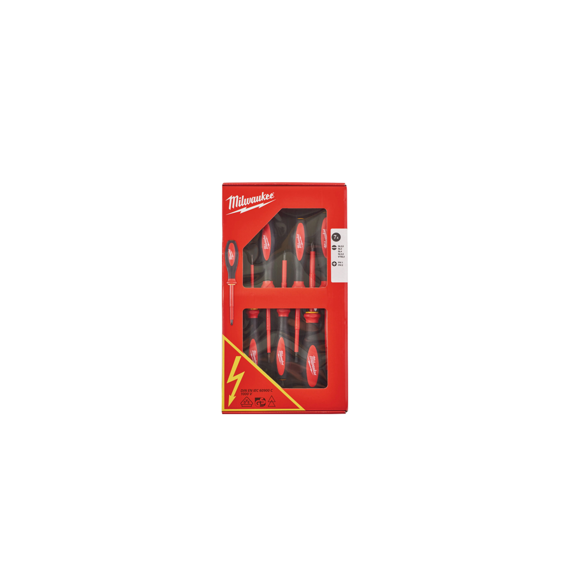MILWAUKEE ELECTRICIAN SCREWDRIVER SET 7 PCS VDE 1000V