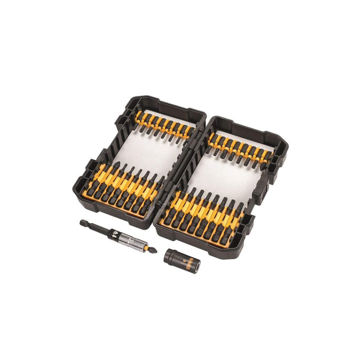 DEWALT IMPACT TORSION EXTREME BIT SET+3'' HOLDER 34TEM