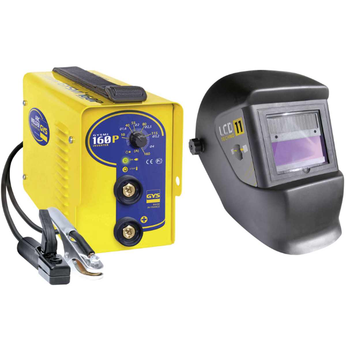 ELECTRODE WELDING UNIT 160A GYSMI 160P AND LCD MASTER 11 MASK