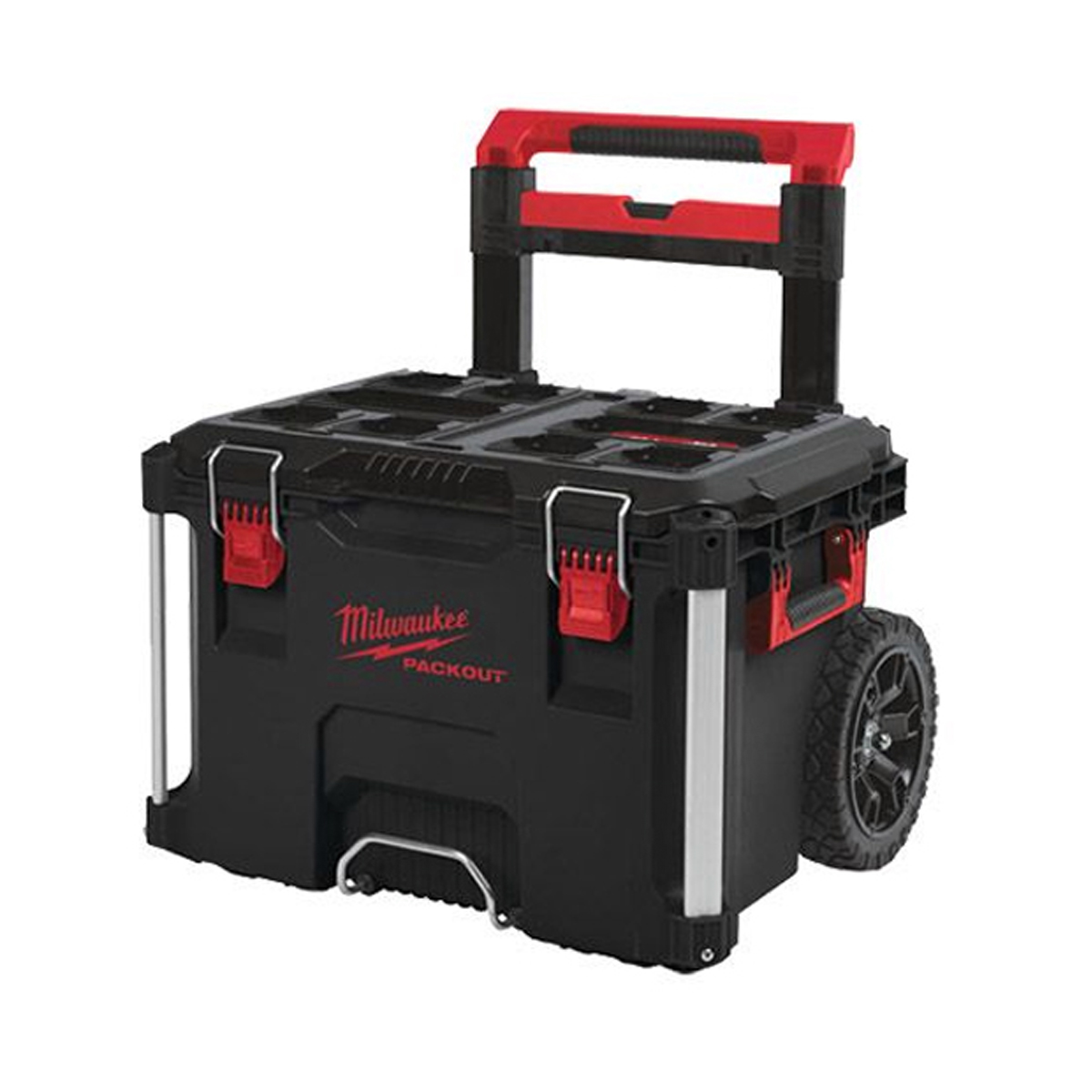 MILWAUKEE TOOL BOX WITH WHEELS PLASTIC PACKOUT TROLLEY BOX 1