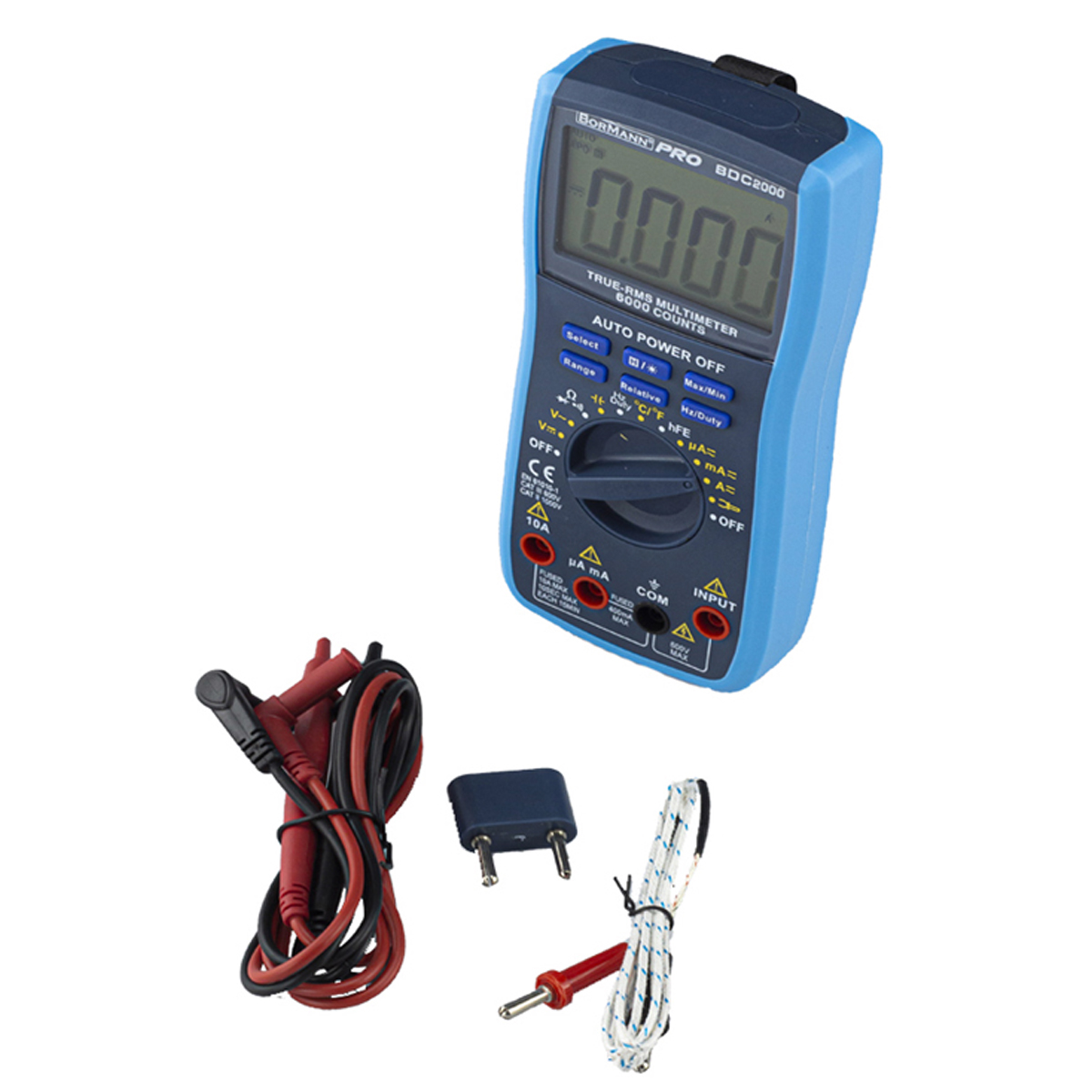 BORMANN MULTIMETER DIGITAL AC / DC 600V BDC2000