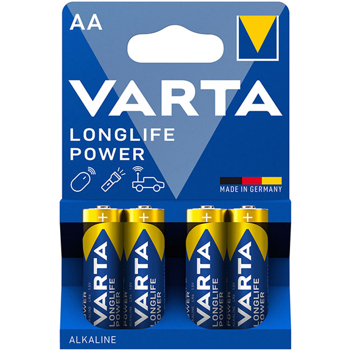 VARTA ALKALINE AA BATTERIES 4 PCS