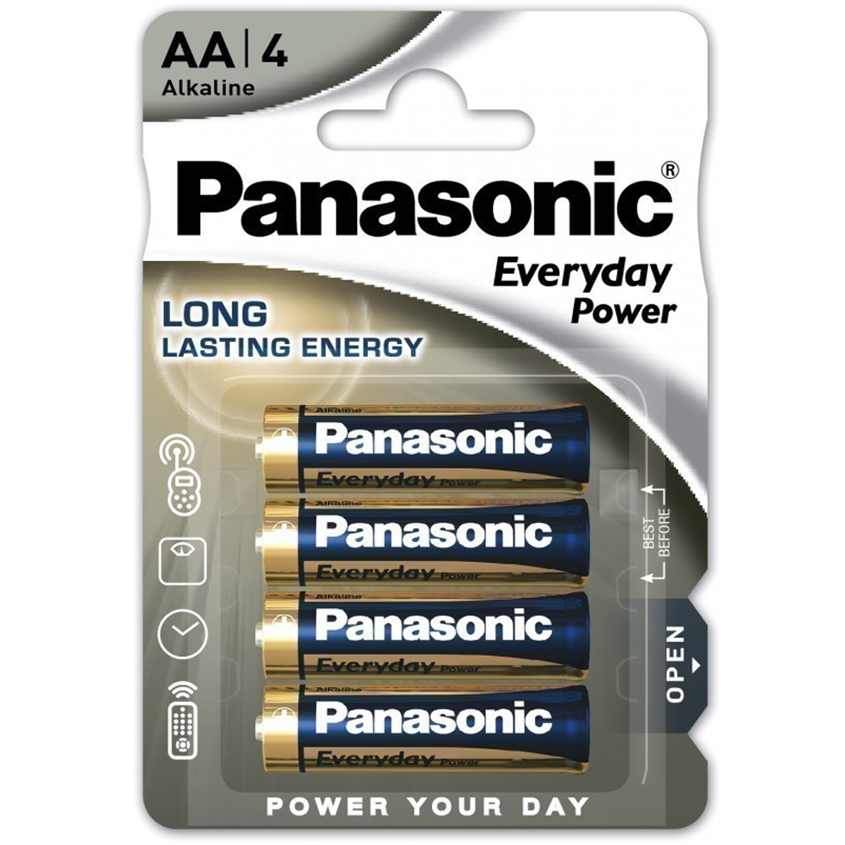 PANASONIC EVERYDAY ALKALINE BATT. AA P4
