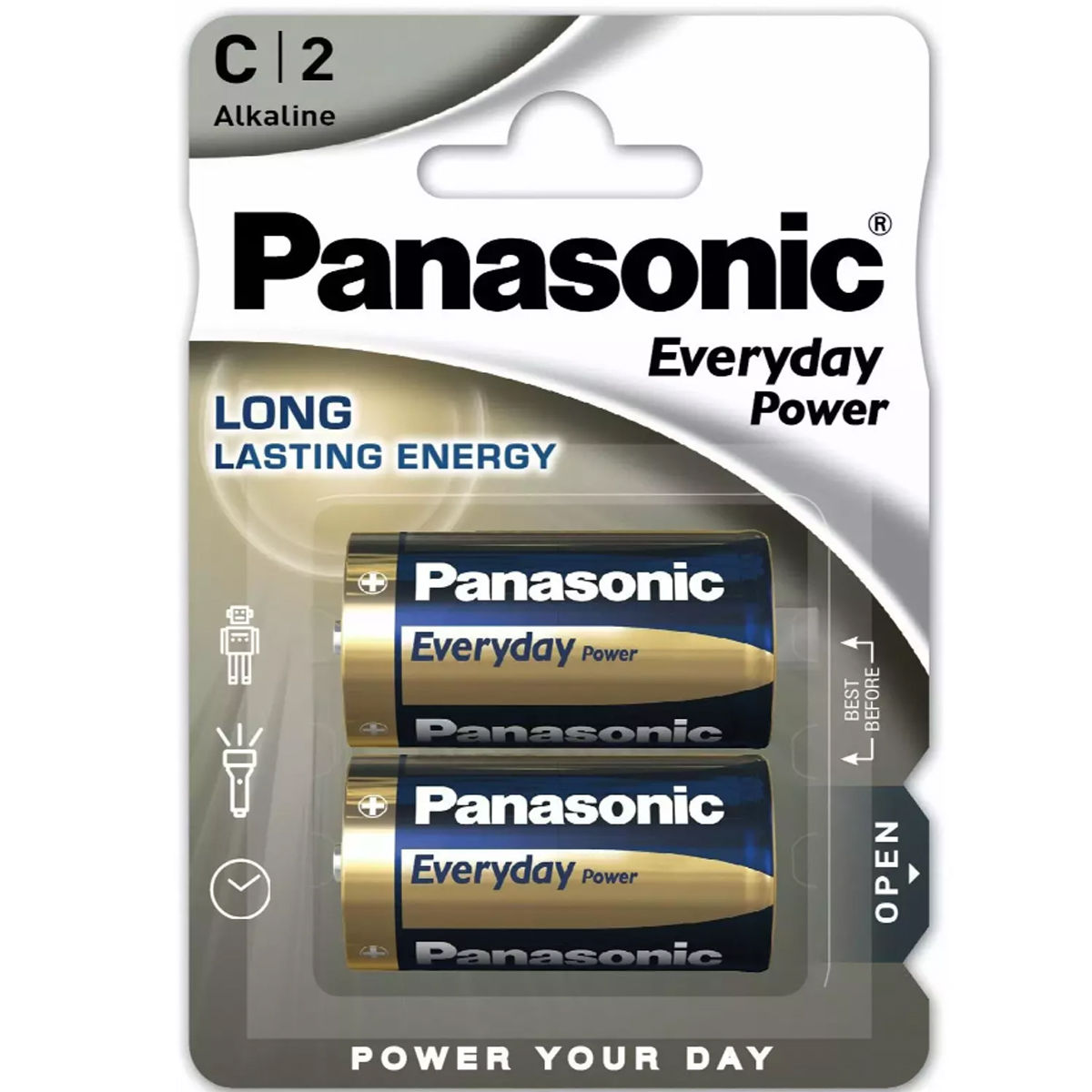 PANASONIC EVERYDAY LR14 ALKALINE BATT. P2
