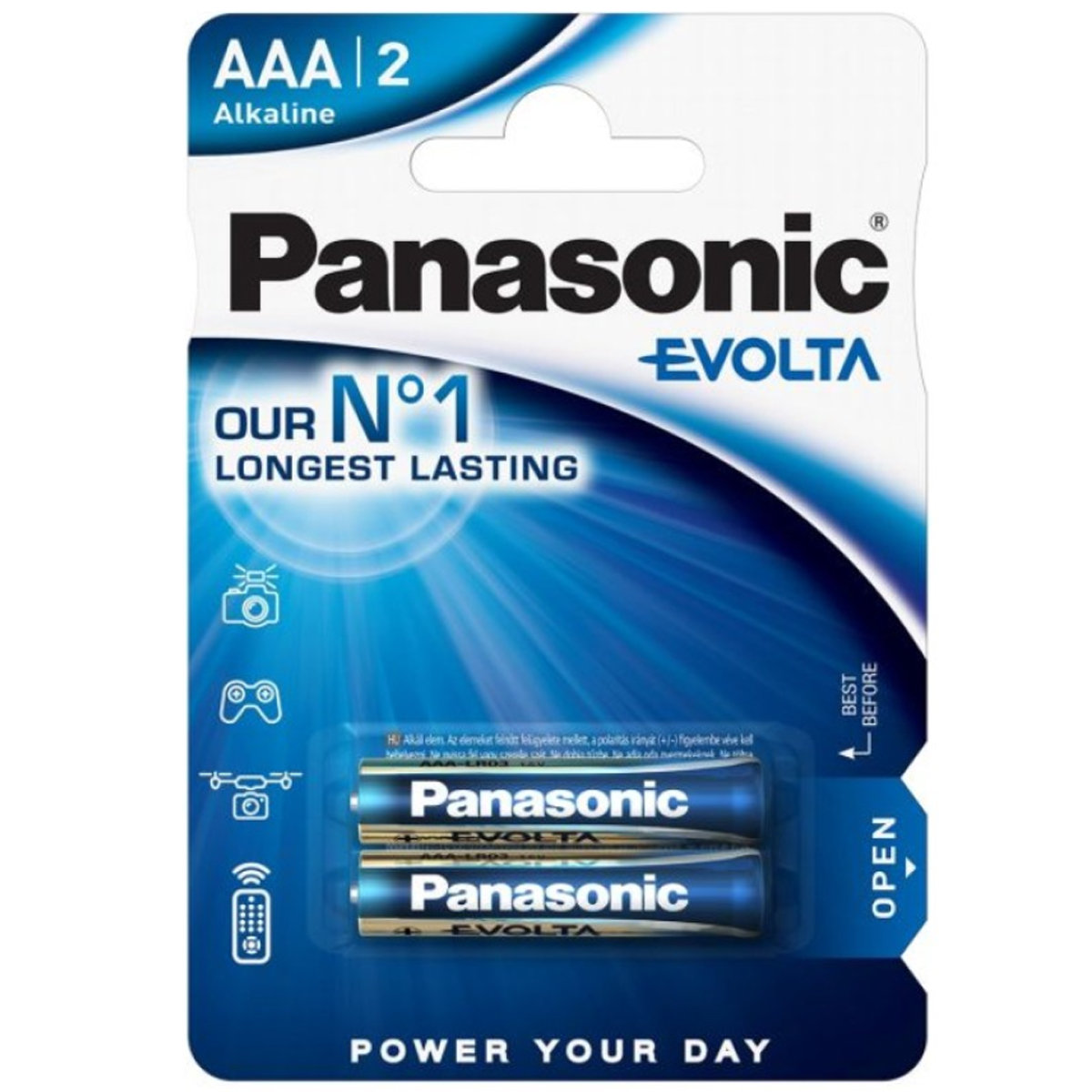PANASONIC EVOLTA LR03 ALKALINE BATT AAA P2