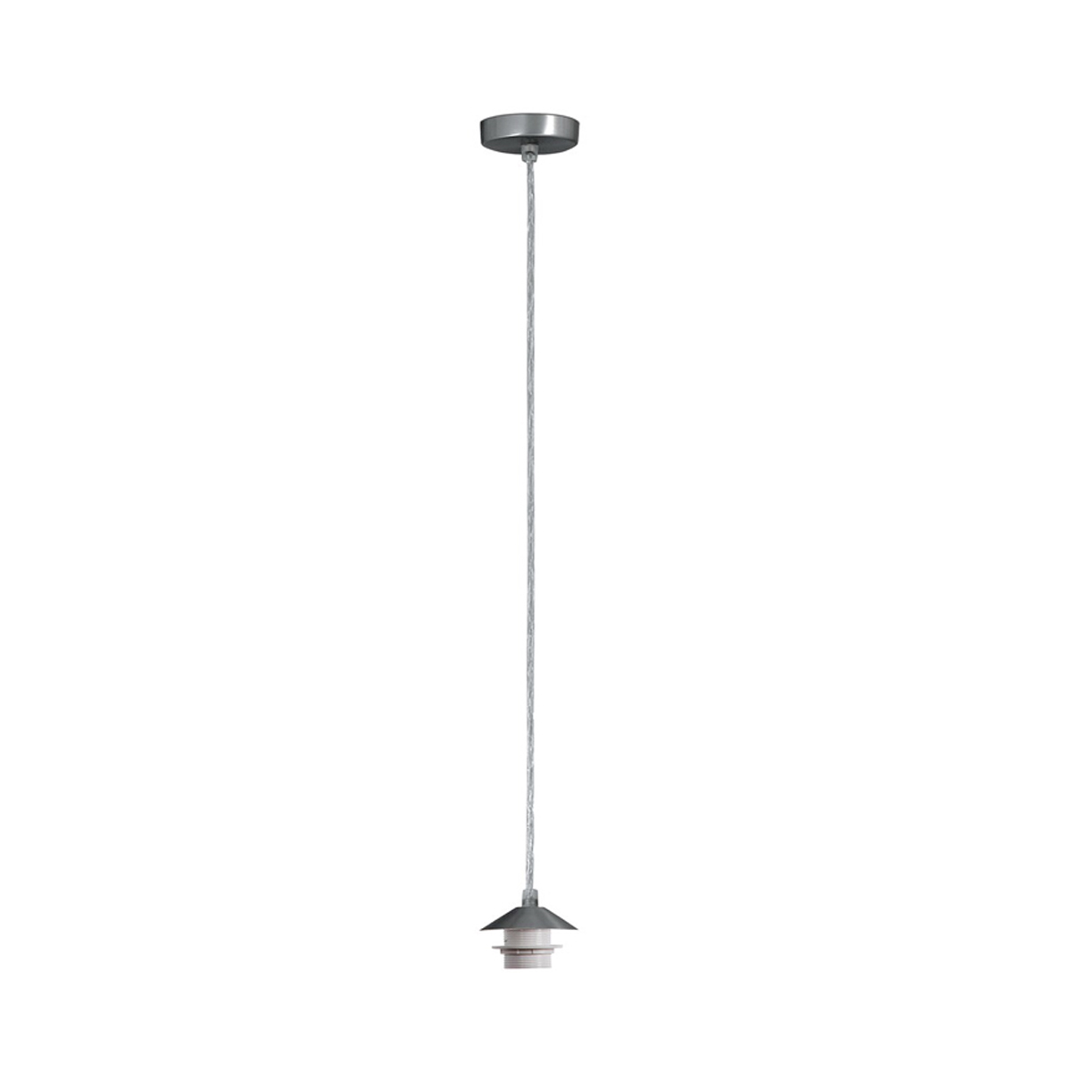 FIX HANGING SHOWER FOR LIGHTING E27 50CM SATIN CHROME