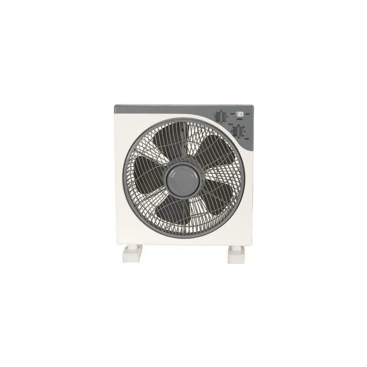 EUROLAMP ELECTRIC FLOOR FAN BOX FAN 45W GRAY