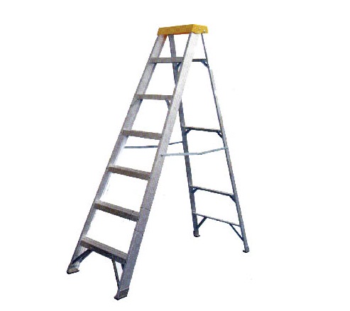 ALUMINIUM PROFESSIONAL STEPLADDER AO21-102 2+1 STEPS 77CM