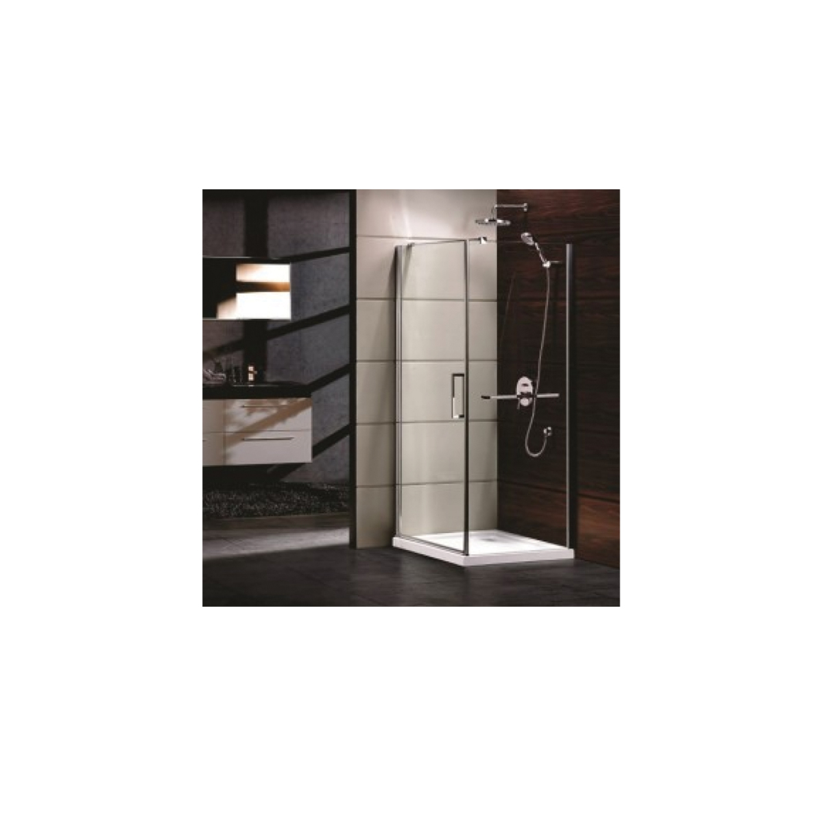 SHOWER CABIN GLASS  80 X 80CM