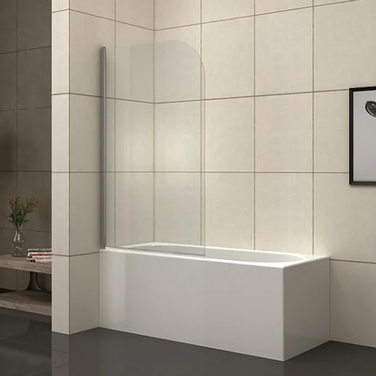 GLASS BATHROOM DOOR 80Χ130CM