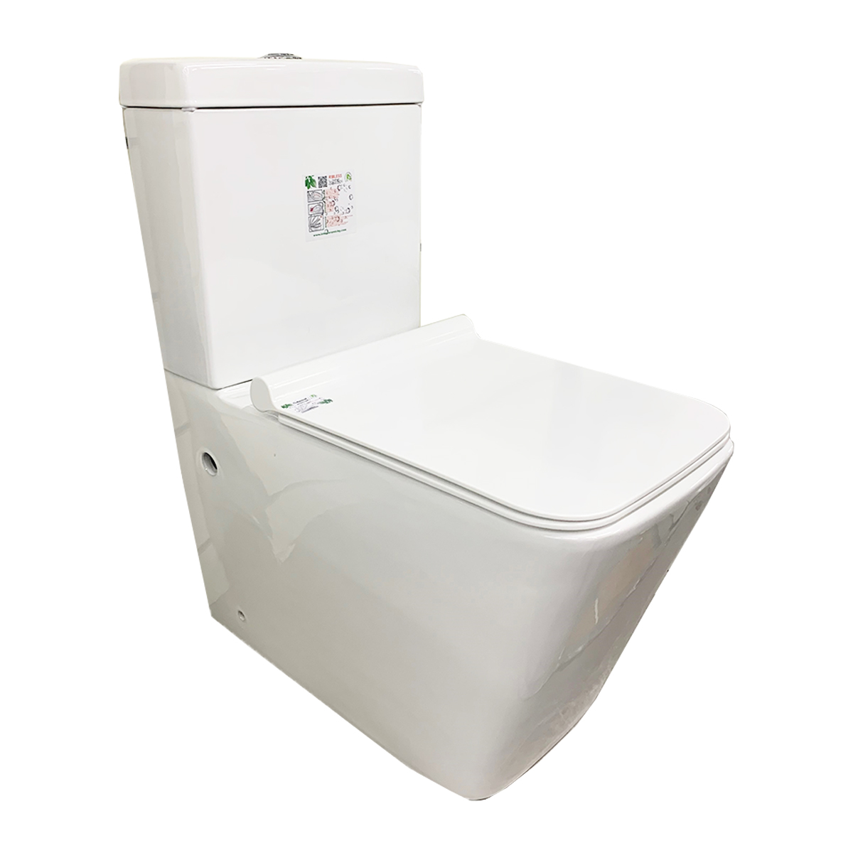 INTER CERAMIC TOILET 6480P COMPLETE SYSTEM WHITE