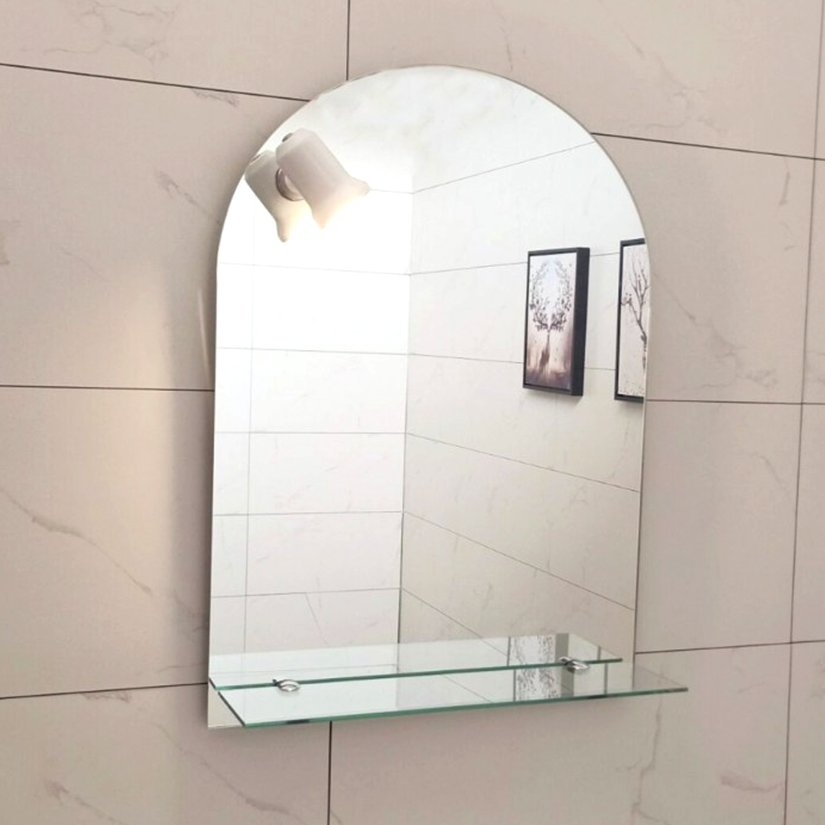 INTER CERAMIC BATHROOM MIRROR WITH LIGHTING 50X70CM