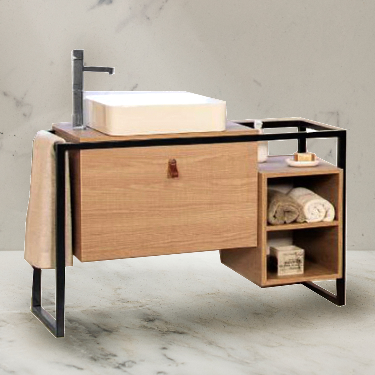 FLOORING BATHROOM FURNITURE MOVEL OKA 800X470X580MM