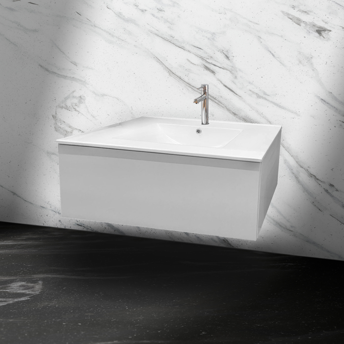 BATHROOM FURNITURE WITH WASHBASIN CARUSO S G1 WHITE