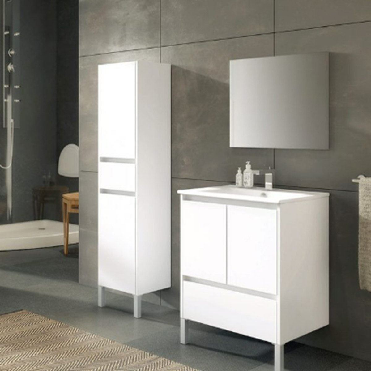 CARUSO P2G1 BATHROOM FURNITURE WITH WASHBASIN 60CM