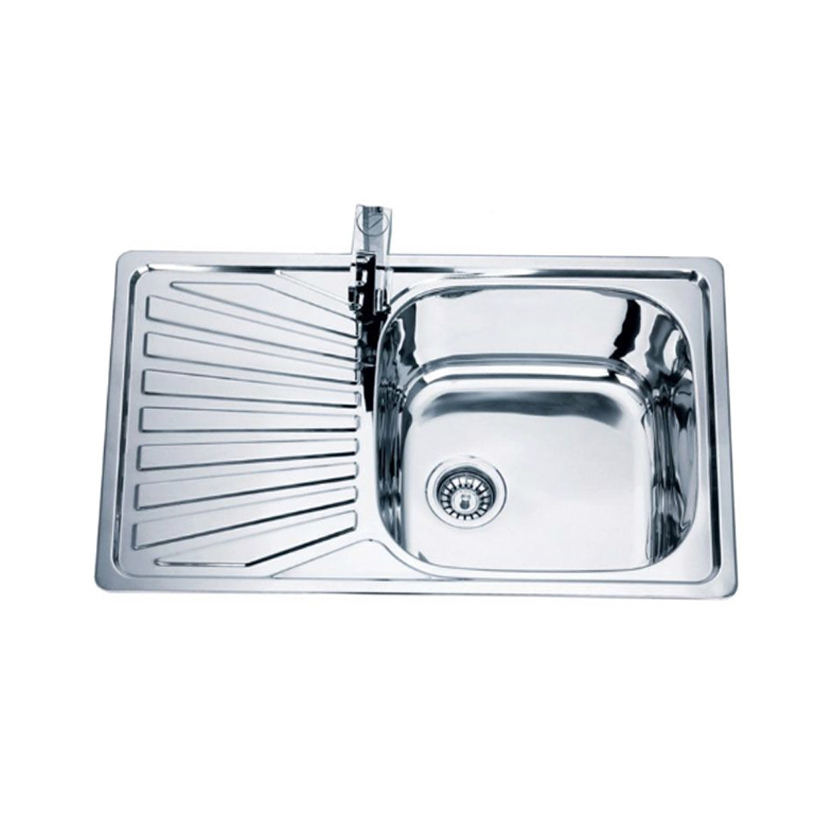 INTER CERAMIC KITCHEN SINK 8050PF RIGHT 80X50X18CM