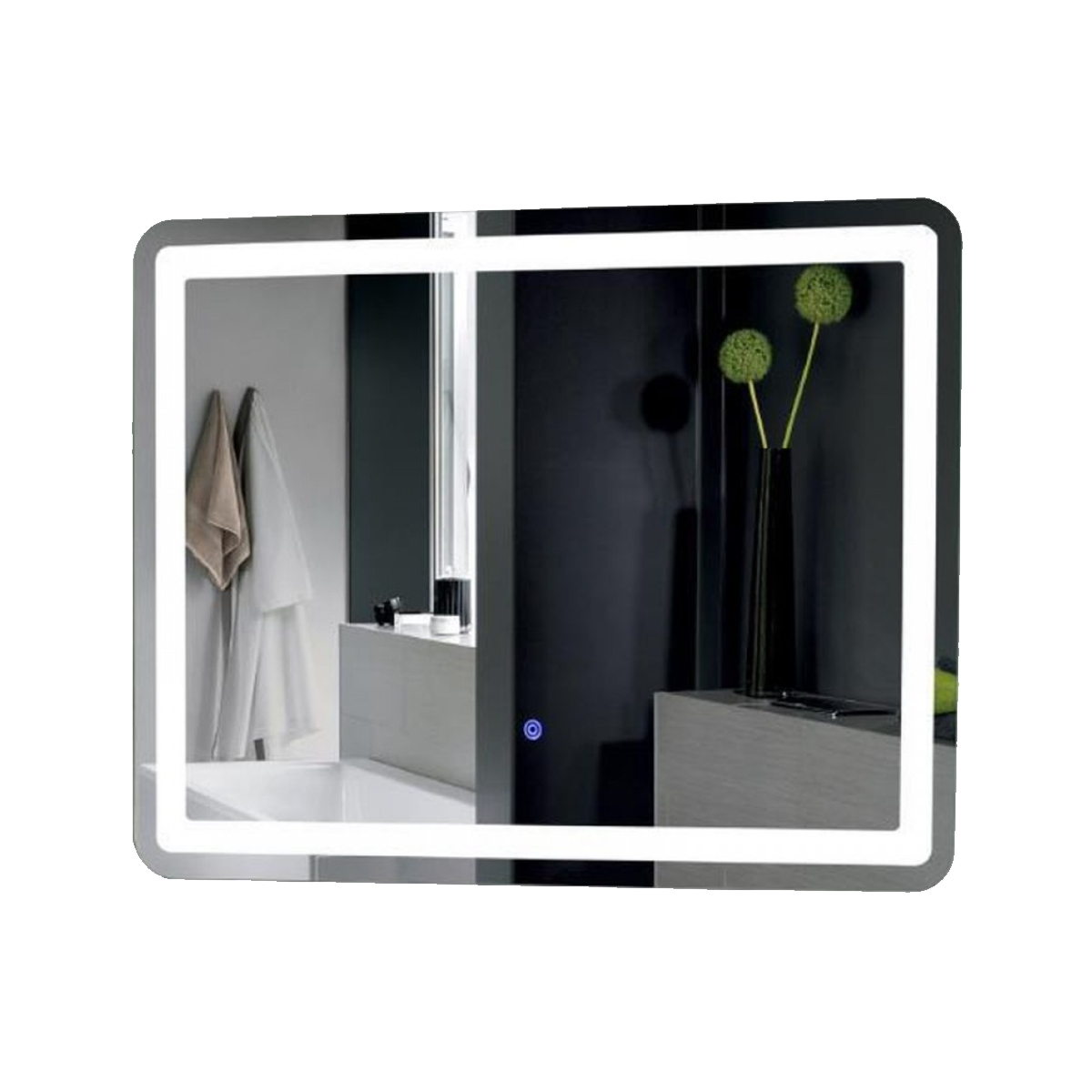 ARTE ILLUMINA PARALLELOGRAM MIRROR TOUCH LED 20W 4000K 80X60CM