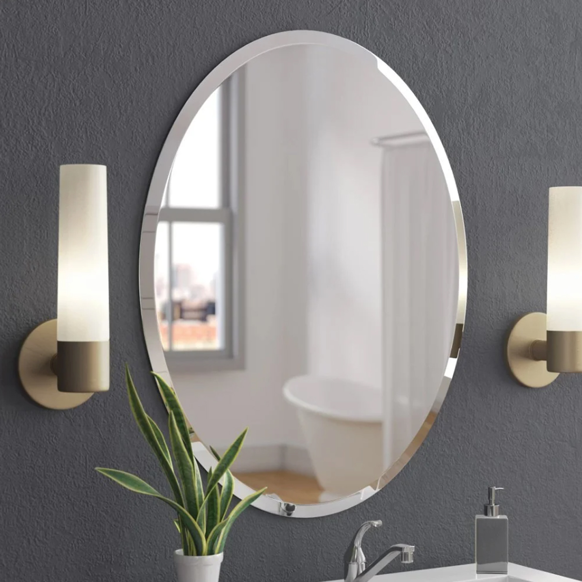 INTER CERAMIC MIRROR OBAL B3 45Χ60CM