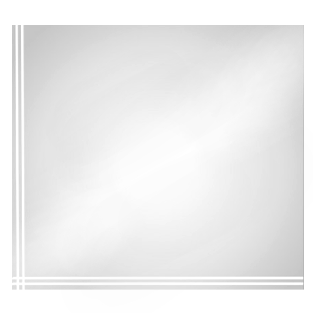 INTER CERAMIC MIRROR WITH DOUBLE LINE DESIGN R41 50X40CM