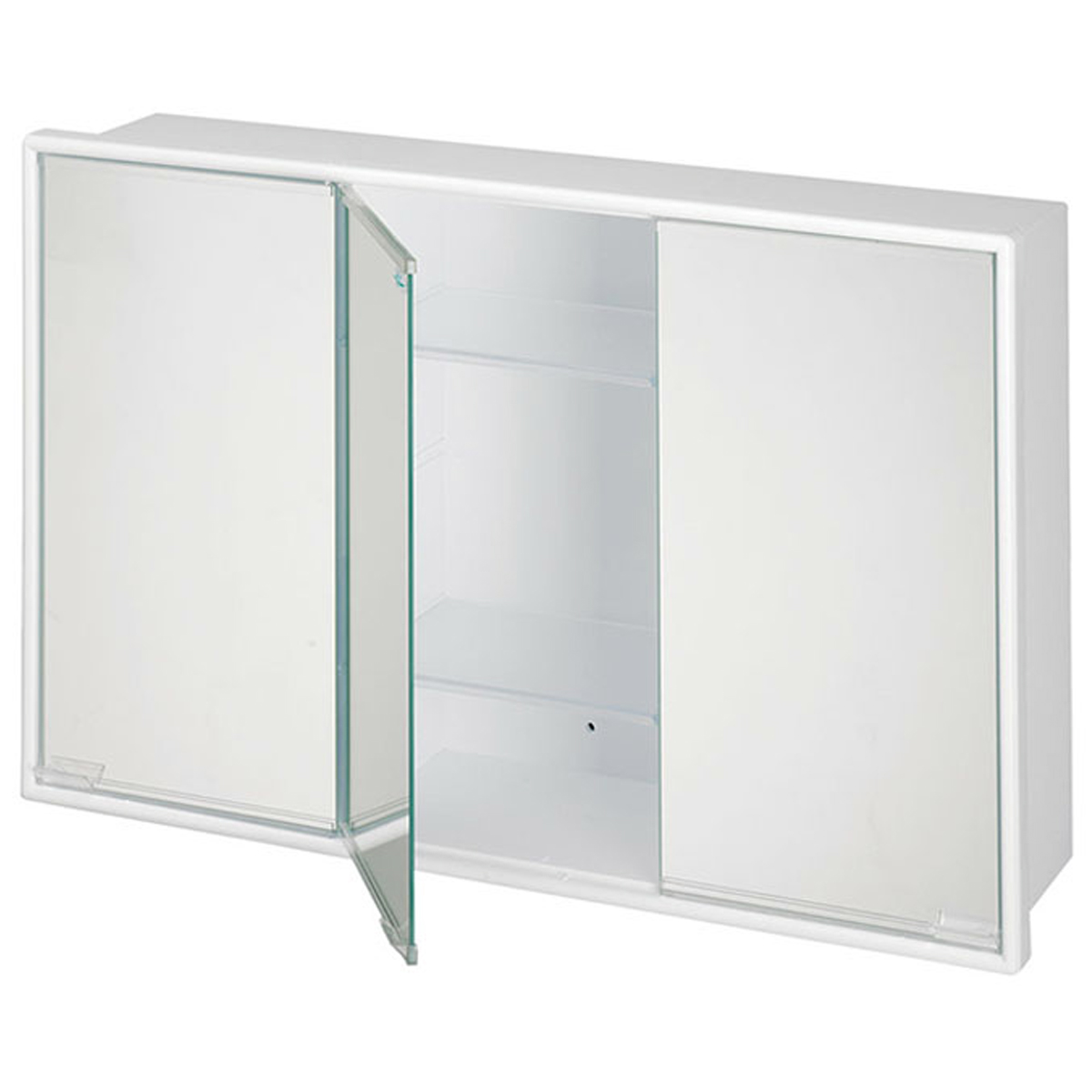 BATHROOM CABINET WITH ARTEMIS MIRROR 590Χ150Χ380MM PLASTIC WHITE