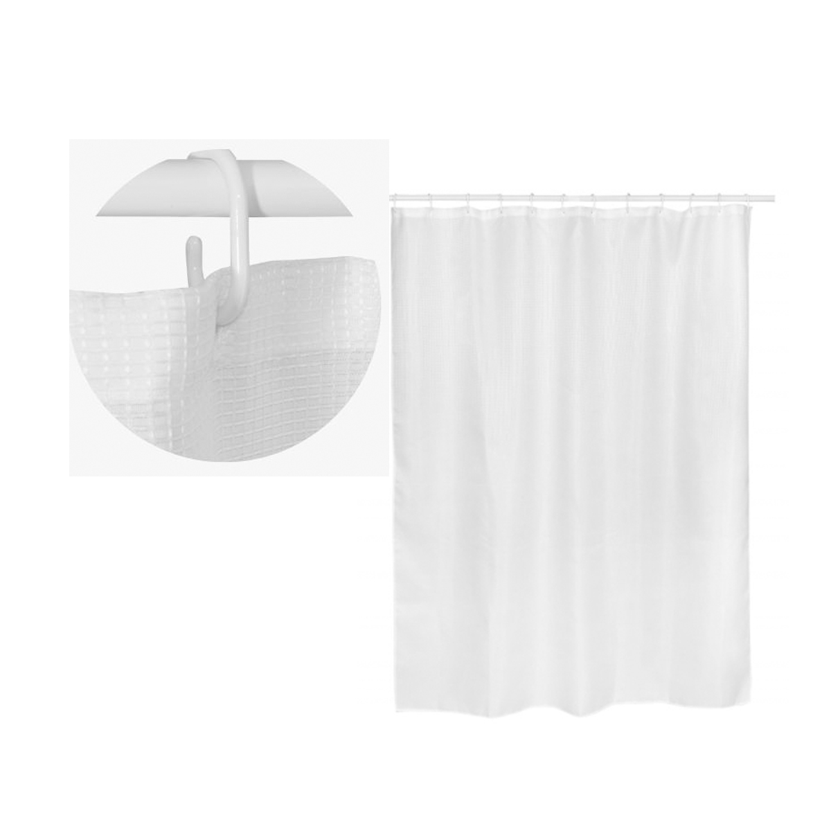 RIST BATHROOM CURTAIN 180X200CM