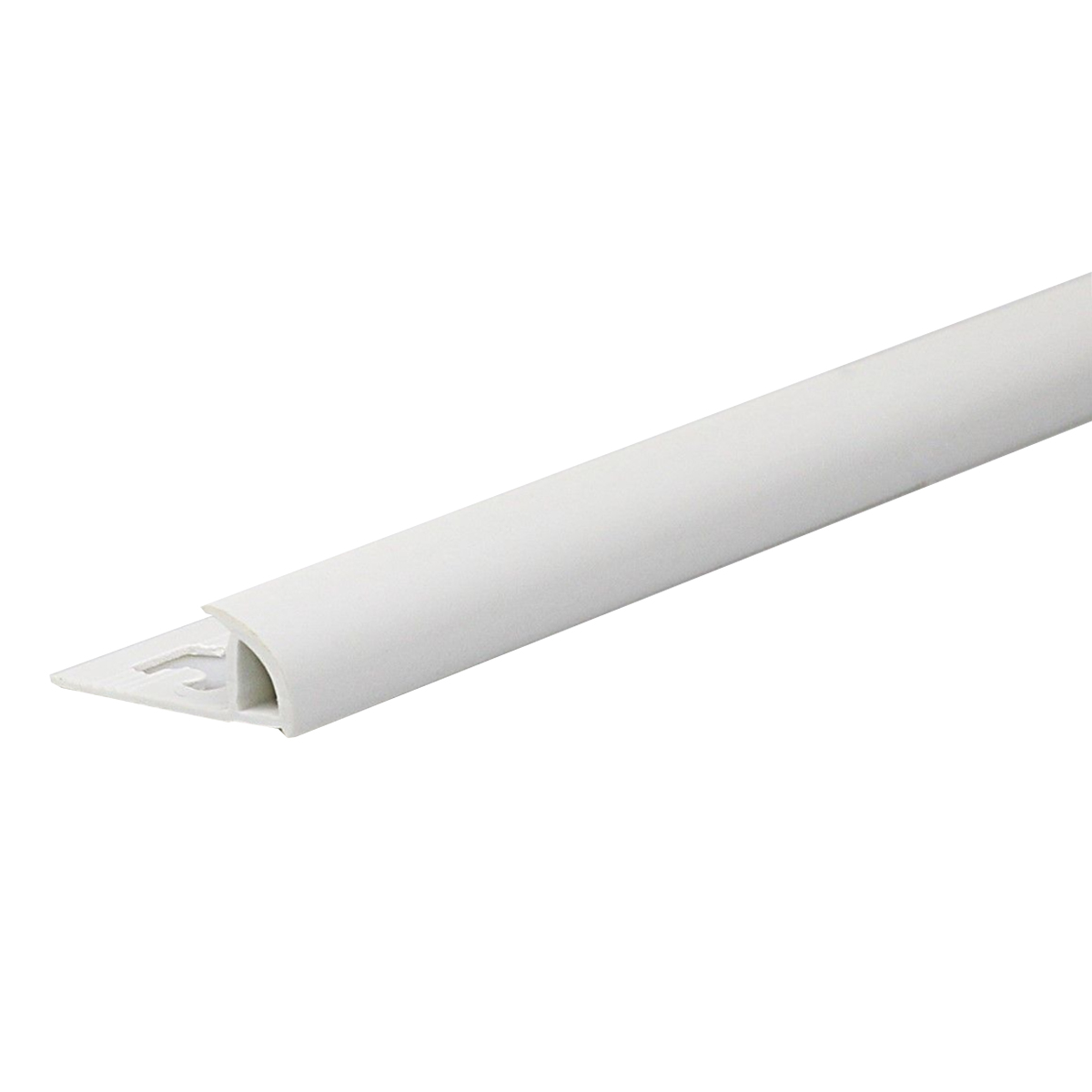 PROFILE FOR BATHROOM WALL TILES 1/4 ROUND. PVC