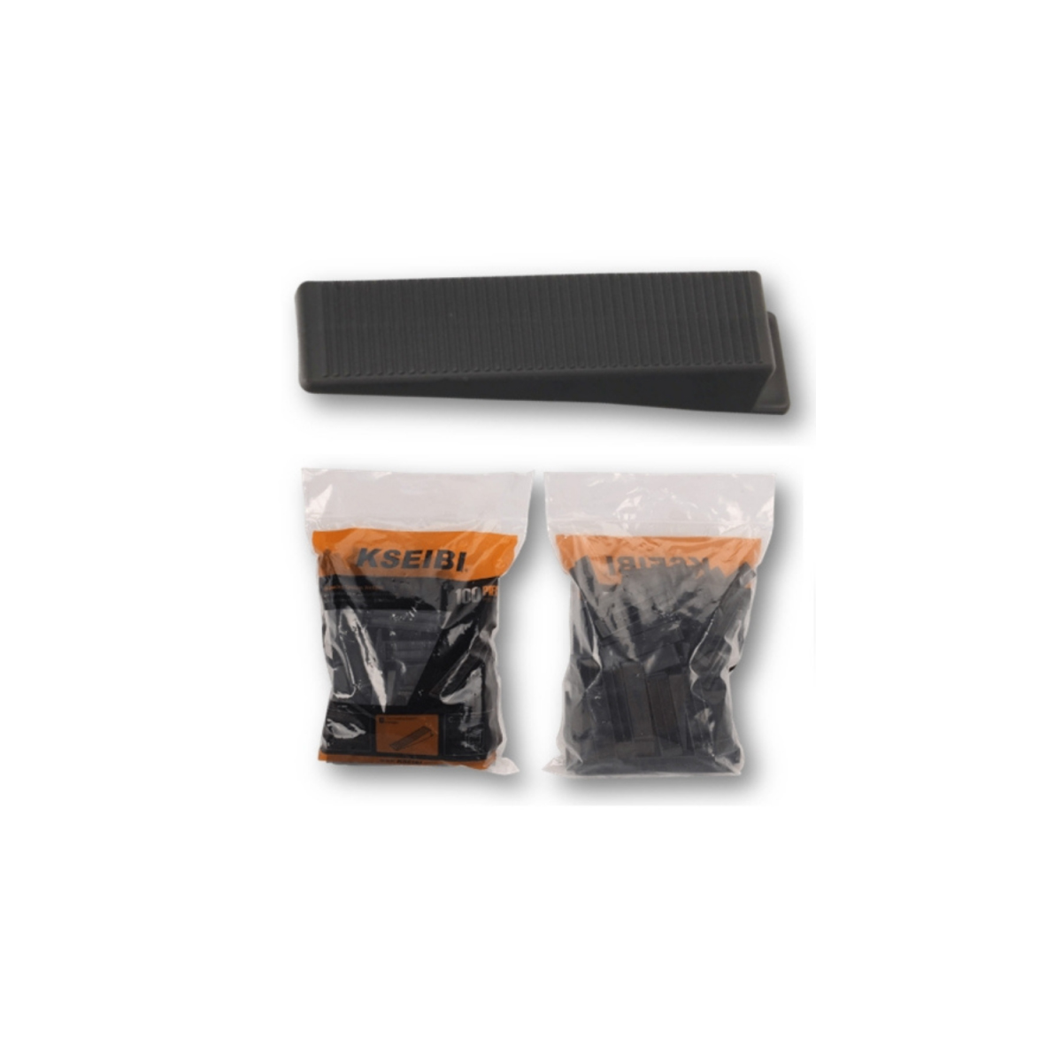 CERAMIC WEDGES KSEIBI PVC 100PCS BLACK COLOR