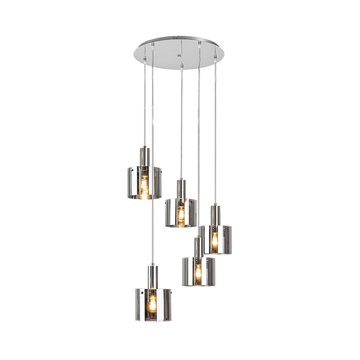 DONATI PENDANT LIGHTING 5LIGHT CHROME