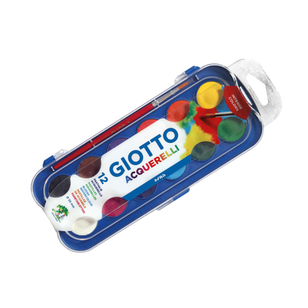 GIOTTO SET OF WATER PAINTS SIMPLY 12 COLORS