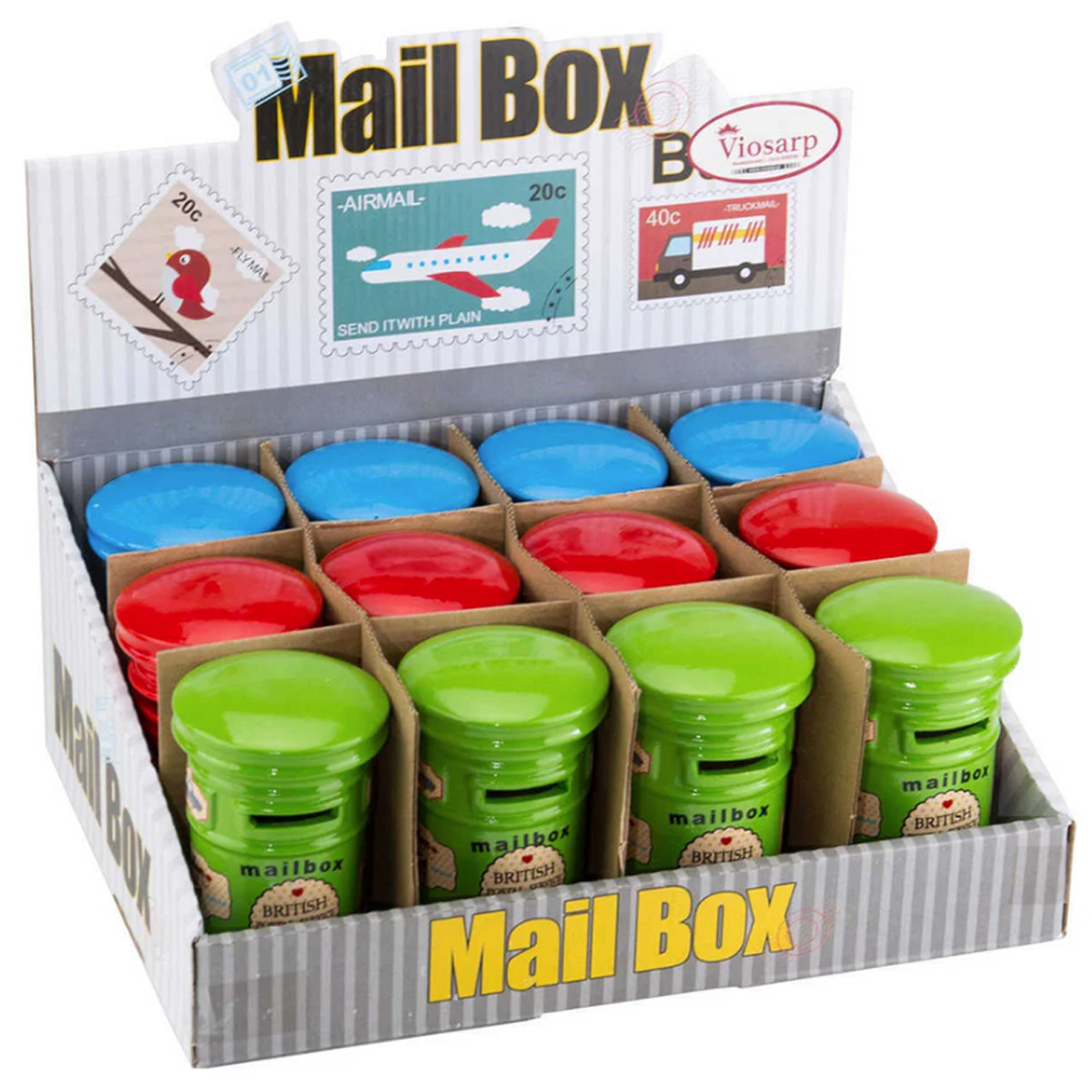 VIOSARP METAL POUCH WITH POST OFFICE DESIGN